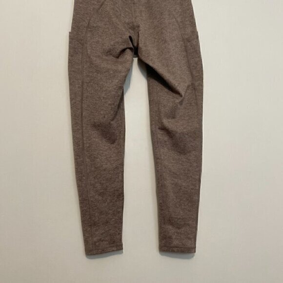 AERIE AMERICAN EAGLE Chill Play Move Leggings Tan Brown High Waisted Rise Pocket - Picture 11 of 12